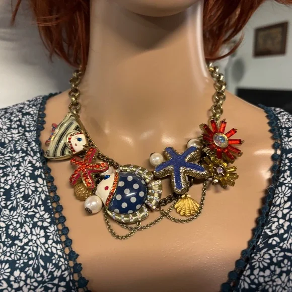 ❤️Vintage Betsey Johnson Under the Sea Necklace - Picture 1 of 4